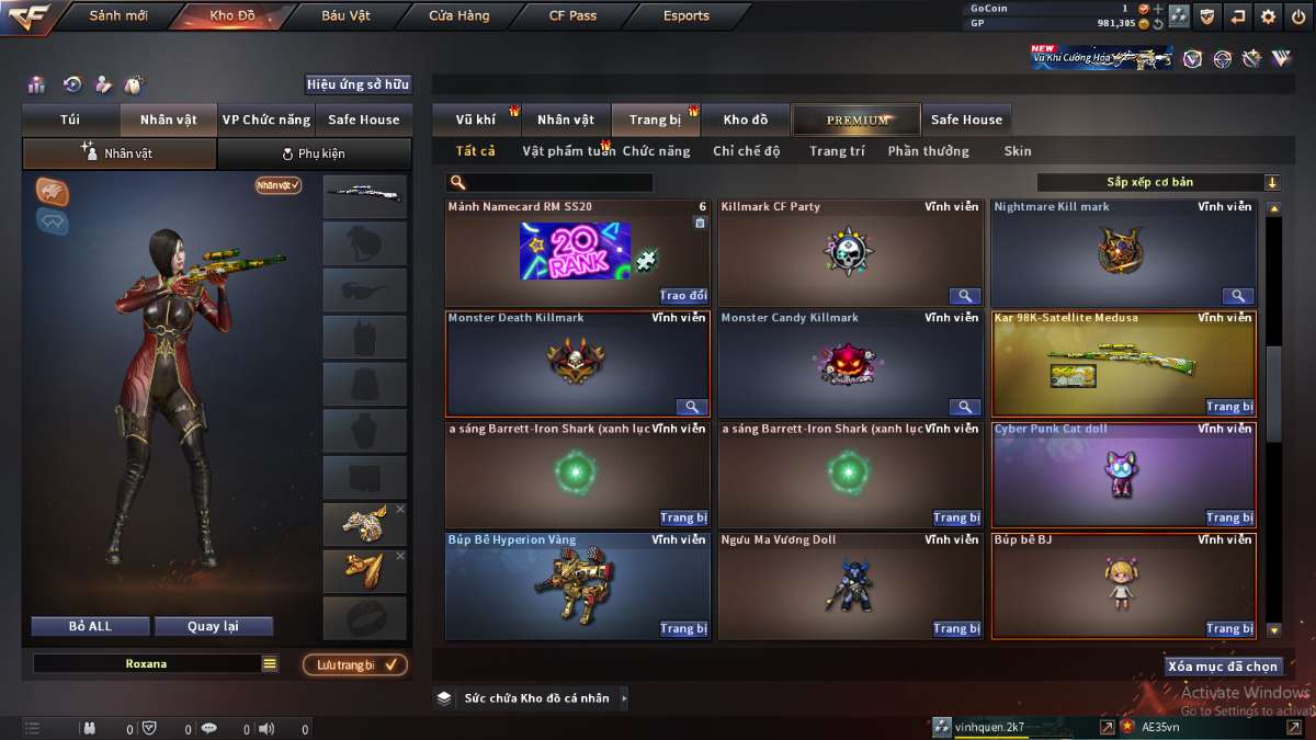 shop acc cf uy tin gia re